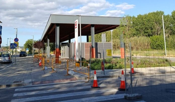 Obres de millora a l'estació d'autobusos de la Bisbal d'Empordà