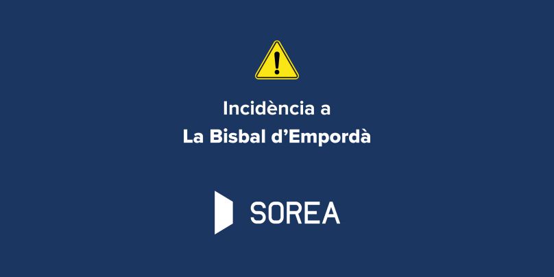 Sorea treballa per reparar una nova avaria a la canonada d'aigua de la Bisbal d'Empordà