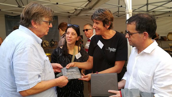 Una delegació de bisbalencs visita la fira de ceràmica Les Tupiniers du vieux Lyon